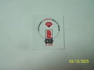 Tecumseh Lauson - Power Products EZEE Start Engine Decal 3HP - 10HP - Picture 1 of 1