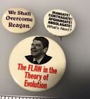 Anti Ronald Regan Protest Agenda Policies Politics Lot Of 3 Pin Pinback Button