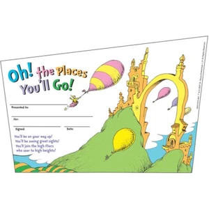 Dr. Seuss Oh The Places You'll Go Recognition Awards by Eureka - Picture 1 of 1