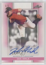 2019 Leaf Perfect Game National Showcase Pink Shimmer 1/1 John Miralia Auto ni4