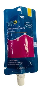 1 pouch -Hello Hobby Brand Washable Tempera Paint Color: Rose 3.3oz per pouch. - Picture 1 of 3