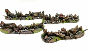 NEW!! WARHAMMER- AGE SIGMAR ORCS AND GOBLINS SCENERY ORCS BARRICADES PRO PAINTED - Picture 1 of 1