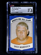 DICK MURDOCH 1982 WRESTLING ALL STARS ROOKIE CARD #29 CSG 7.5 SERIES A NM+