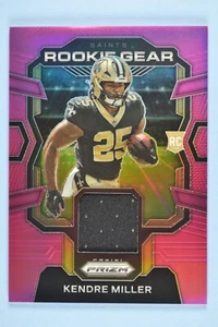 KENDRE MILLER 2023 Prizm Rookie Gear Relic Pink RC New Orleans Saints #RG-KM - Picture 1 of 2