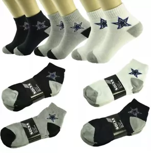 Sta 3-12 Paar Set Herren Sport Knöchel Viertel Crew Socken Baumwolle niedrig geschnitten Größe 10-13 - Bild 1 von 5