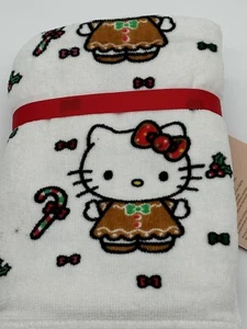 Hello Kitty Christmas Gingerbread Hand Towels Set Of 2 NWT - Picture 1 of 4