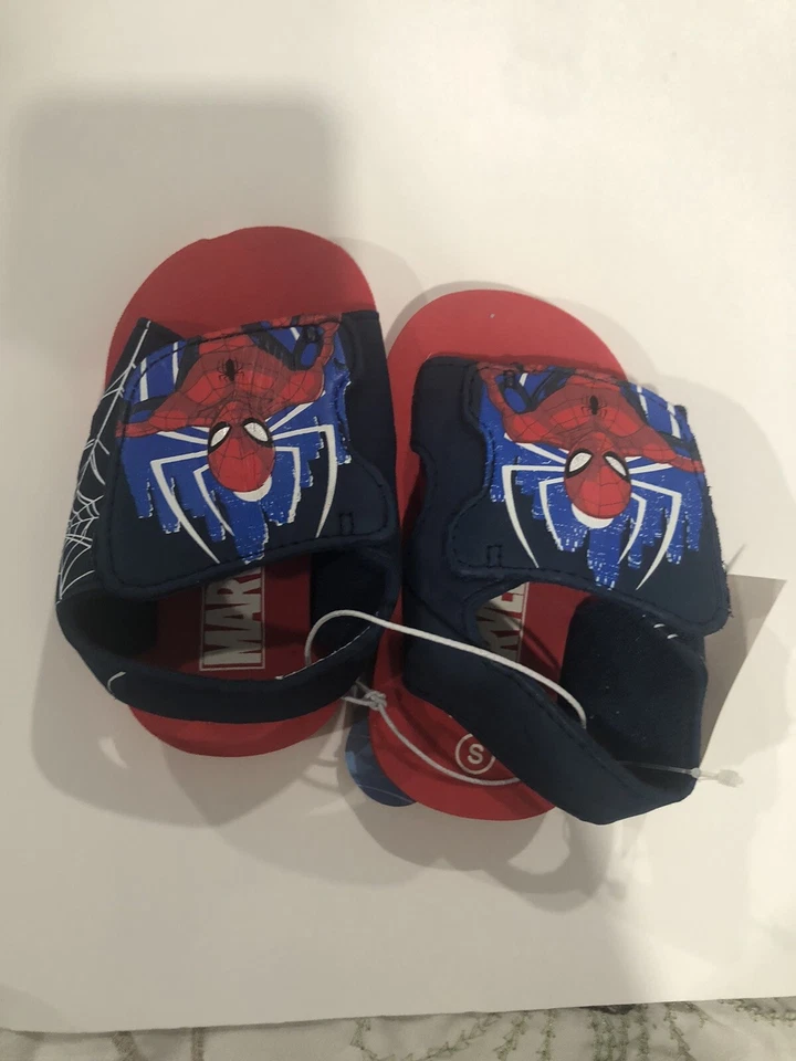 Little BOYS MARVEL SPIDER-MAN SANDAL SHOES sizes S,M,L - Image 1 of 4