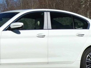 Stainless Chrome Pillar Posts 4PCS QAA Door Trim FOR BMW 5 Series 2017-2022 - Picture 1 of 1