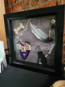 Personalised Box Frame Pet/ Wedding/ memorial/ friendship - Picture 1 of 5