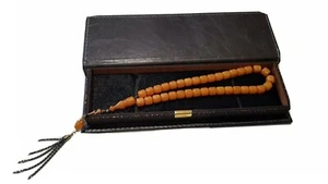 Yeni Osmanli Tesbih Sikma Kehribar, Hediye Kutulu, Gebetskette mit Geschenkbox  - Bild 1 von 6