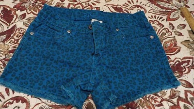 Pantalones Cortos Jeans Niñas 12 Z CAVARICCI Turquesa/Marrón Estampado Animal Foto 1 de 3