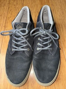 Quiksilver Unisex Black Suede Leather Chukka Mid Top Shoes Us 11 - Picture 1 of 6