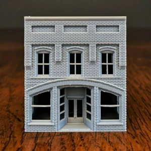 Z Scale - North Carolina Arched Brick General Store - 1:220 Scale Building - Picture 1 of 10