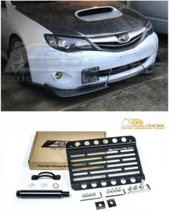 EOS For 08-14 Subaru WRX / STi Front Tow Hook Mount License Plate Bracket Holder - Picture 1 of 11