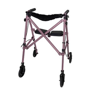 Stander Wonder Rollator Regal Rose Lightweight Folding Space Saver Mobility - Picture 1 of 7