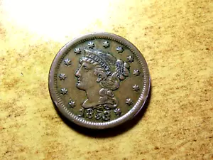 Bellissimo alto grado XF data migliore 1852 Stati Uniti grande centesimo M16 - Foto 1 di 2