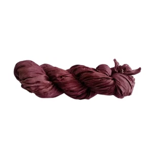 Sari Silk Ribbon super bulky yarn - Brown -Sari Silk Ribbons - Silk Strips - Picture 1 of 4