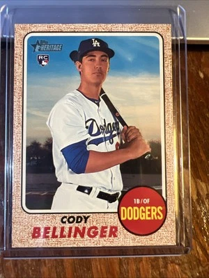 Cody Bellinger 2017 Topps Heritage High Number Rookie Card RC #678 Dodgers Cubs - Image 1 of 4