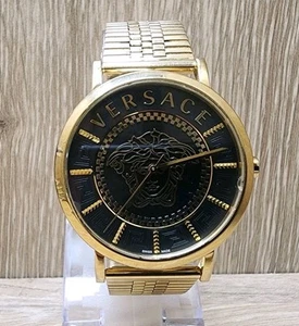 Versace Unisex Mens Womens Essential Gold Bracelet Fashion Watch 40mm Case - Picture 1 of 8