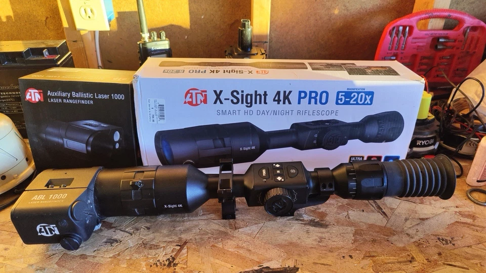 ATN X-sight 4K Pro 5-20x Smart Day/Night Scope With ABL 1000 - Image 1 of 1