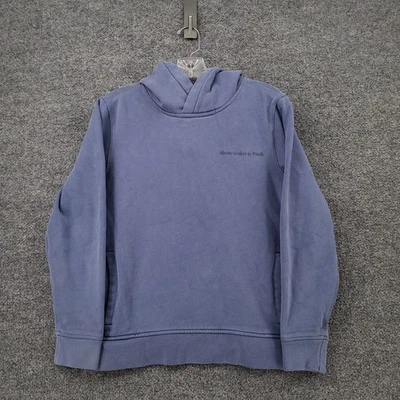 Abercrombie & Fitch Hoodie Womens XS Blue Sweatshirt Fleece Long Sleeve Pullover - Image 1 of 4