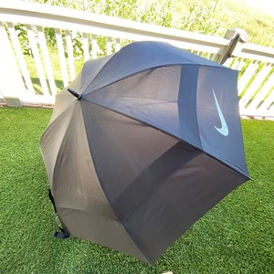 Seltener NIKE GOLF Regenschirm groß schwarz 8 Panel • Stock Style • Wind Vent • Large - Bild 1 von 16