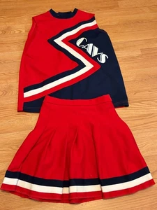 Kankakee IL Community College Cavaliers KCC Cheerleader Uniform Women's XL - VGC - Picture 1 of 6