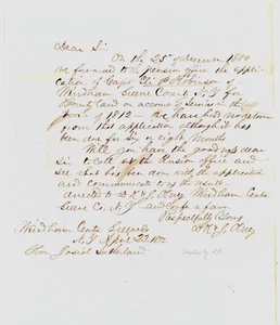1852 ALS Olney Bros a la oficina de pensiones - Guerra de 1812 Reclamación de tierras de recompensa Windham NY - Imagen 1 de 2