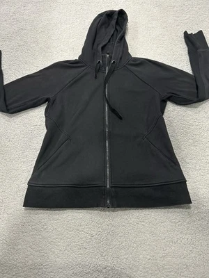 Athleta Hoodie Womens Large Black Triumph Full Zip Sweatshirt - Image 1 of 4