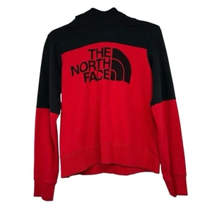 The North Face Drew Peak Hoodie Damen M rot schwarz Pullover Fleece Logo - Bild 1 von 13