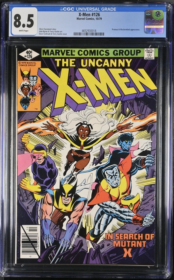 UNCANNY X-MEN #126 - QUIOSCO CGC 8,5 WP🔥PROTEUS App (1979) ¡LOSA DE GEMA DE MARVEL! Foto 1 de 2