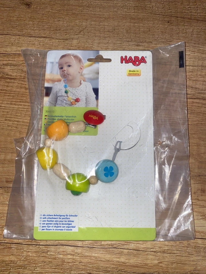 Haba Schnullerkette Farbenfroh 304810 - Bild 1 von 2
