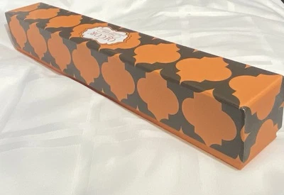 Caja Naranja Invitación Cajón Estante Forro Lino Fresco Sábanas Perfumadas Damasco Des. Foto 1 de 3