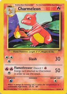 Charmeleon Uncommon Base Set 024/102 LP Normal - Picture 1 of 2
