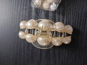 Fermagli per capelli artiglio piccolo grande accessori per capelli finta perla nuovo con scatola (TB) - Foto 1 di 7