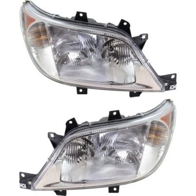 Headlight Assembly Set For 2003-2006 Dodge Sprinter 2500 Left Right With Bulb - Image 1 of 4