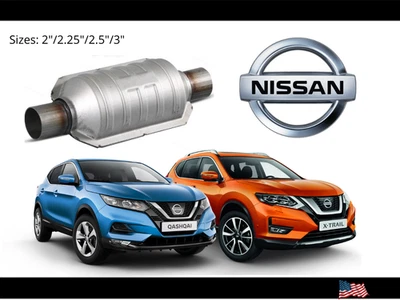 Convertidor catalítico para todo coche Nissan 2.5" alto flujo resistente escape ajuste Foto 1 de 4
