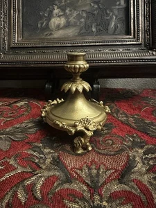 Antique French Bronze  Candlesticks Candle Holders 18th C Louis XV - Picture 1 of 14