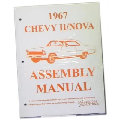 Libro de instrucciones de reparación manual de montaje de fábrica Chevrolet Chevy II 1967 Foto 1 de 4