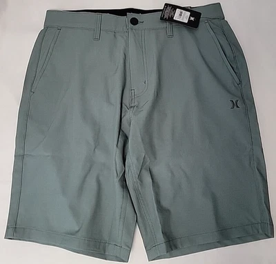 Pantalones Cortos Chinos Hurley Venture Estampados Híbridos Elastizados Para Hombre 28 Verdes Foto 1 de 3