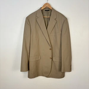 Brooks Brothers Brookscool Popelina Abrigo Deportivo Blazer Traje Chaqueta 46L Caqui Beige - Imagen 1 de 10