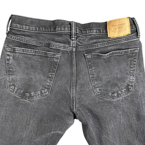 Abercrombie & Fitch Mens Skinny Jeans 32x32 Black Wash Denim Casual Pants - Picture 1 of 11