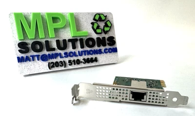 Сетевой адаптер Dell I225T1 с одним портом 2,5 гигабита PCIe Dell KXH4R протестирован - Изображение 1 из 3