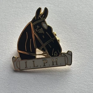 Insignia metálica de la Liga Internacional para la Protección del Caballo. - Imagen 1 de 2