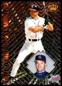1997 Pacific Collection Orlando Palmeiro Anaheim Angels OF Parallel #4 foil - Picture 1 of 3