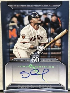 2011 Topps Update Series Pablo Sandoval Topps 60 Autograph T60A-PS - Picture 1 of 2