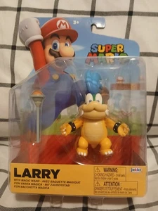 Jakks Super Mario 4" Larry Koopa mit Stab Sammelfigur World of Nintendo Neu - Bild 1 von 3