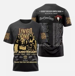 Lynyrd Skynyrd 2024 All Over Print T shirt 3D For Men Women - Picture 1 of 5