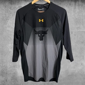 Under Armour Shirt Herren Large schwarz Project Rock Performance Heat Gear Gym - Bild 1 von 3