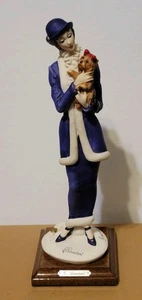 Giuseppe Armani Figuren Dame mit Hund Yorkie Florence Italy 1987 #0421-C Lesen - Bild 1 von 18